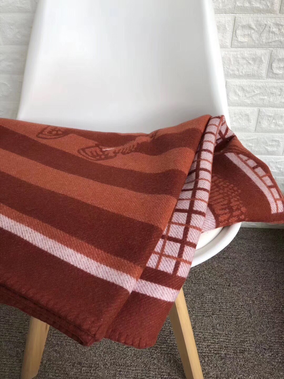 H**mes corail couvertures nouvelles plaid