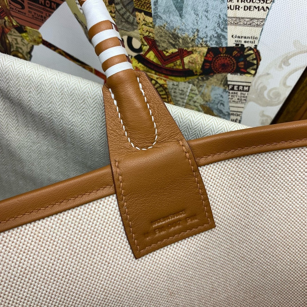 H**mes steeple 25 bag in h plume canvas with clic clac panoplie equestre