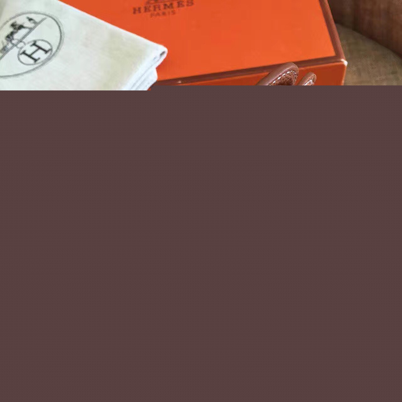 H**mes dogon combine wallet in brown leather