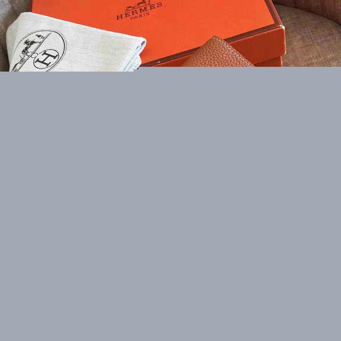 H**mes dogon combine wallet in brown leather