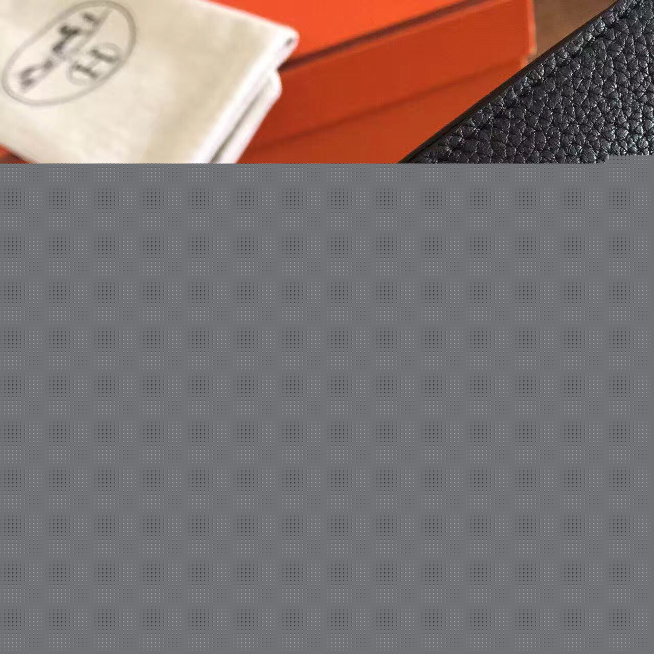 H**mes black dogon duo combined wallet