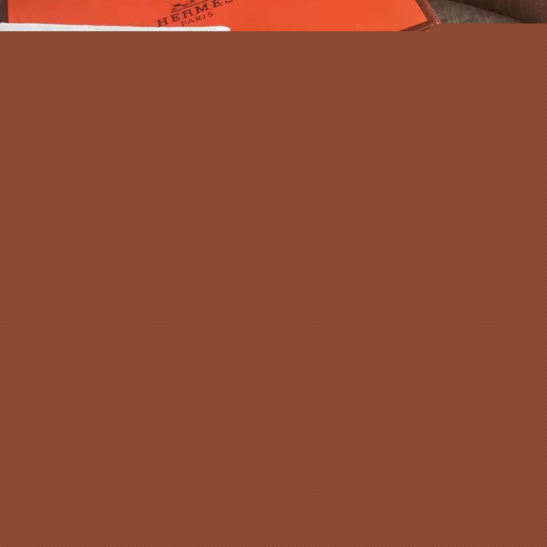 H**mes orange dogon duo combined wallet