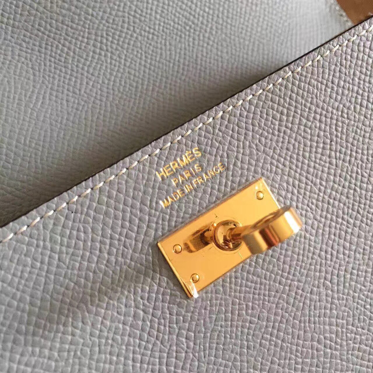 H**mes kelly classic long wallet in ciel epsom leather