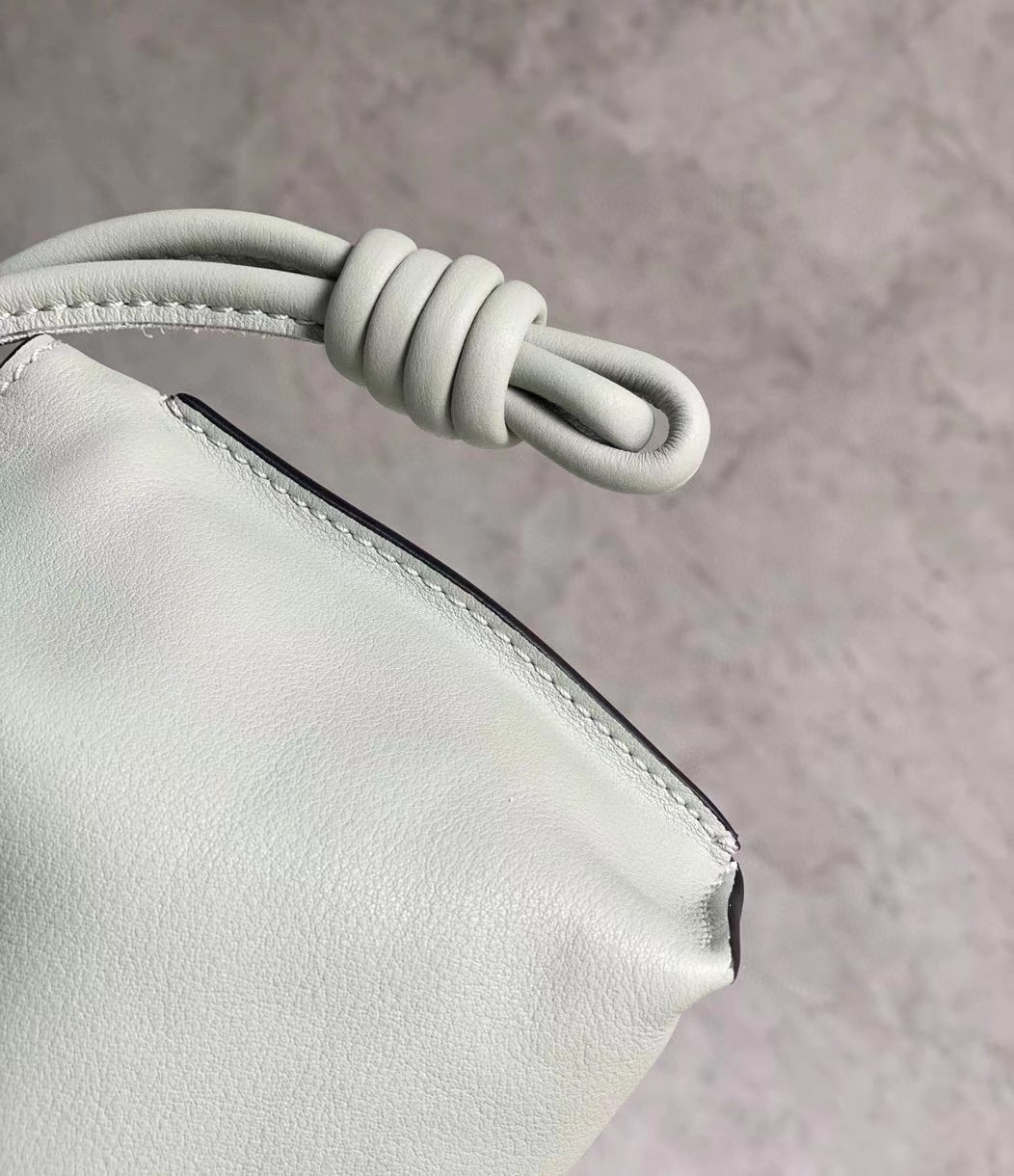 L0ew* flamenco mini clutch in ash grey nappa leather