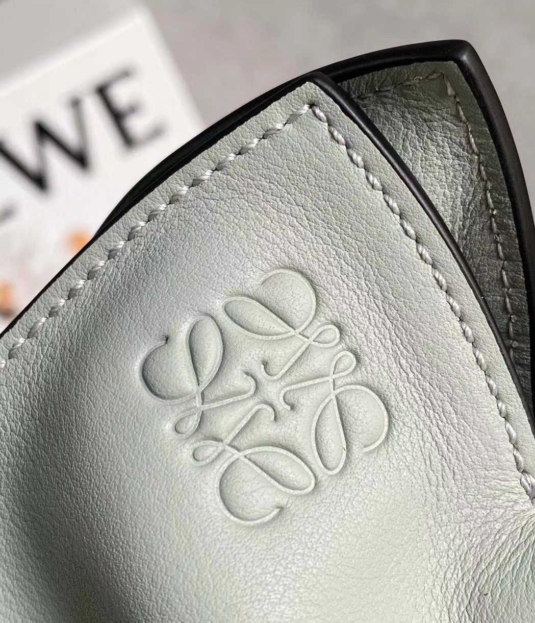 L0ew* flamenco mini clutch in ash grey nappa leather