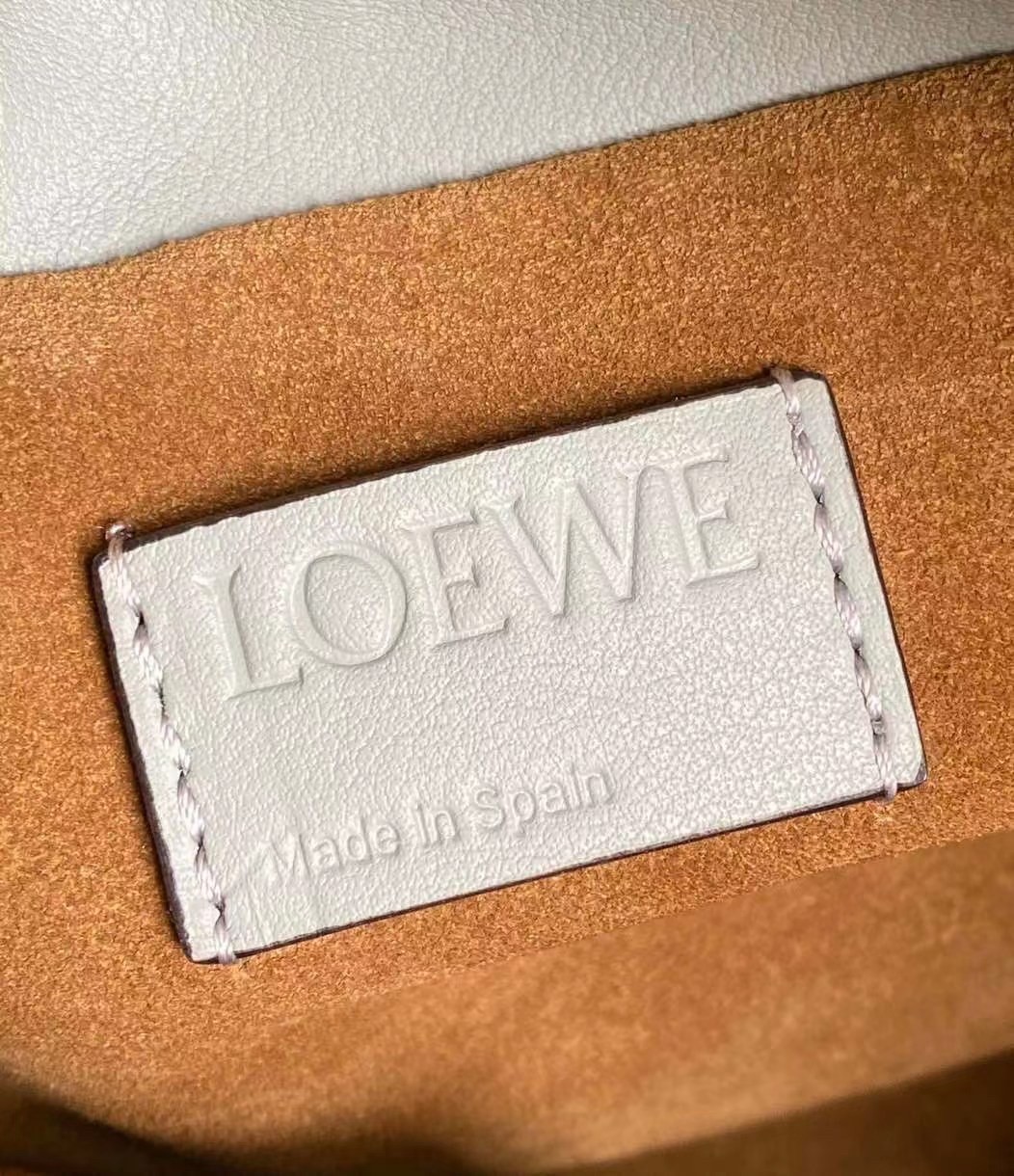 L0ew* flamenco mini clutch in ash grey nappa leather