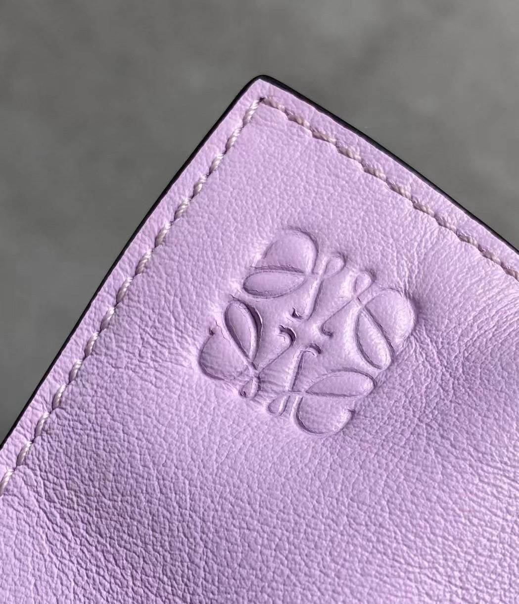 L0ew* flamenco mini clutch in bloom orchid nappa leather