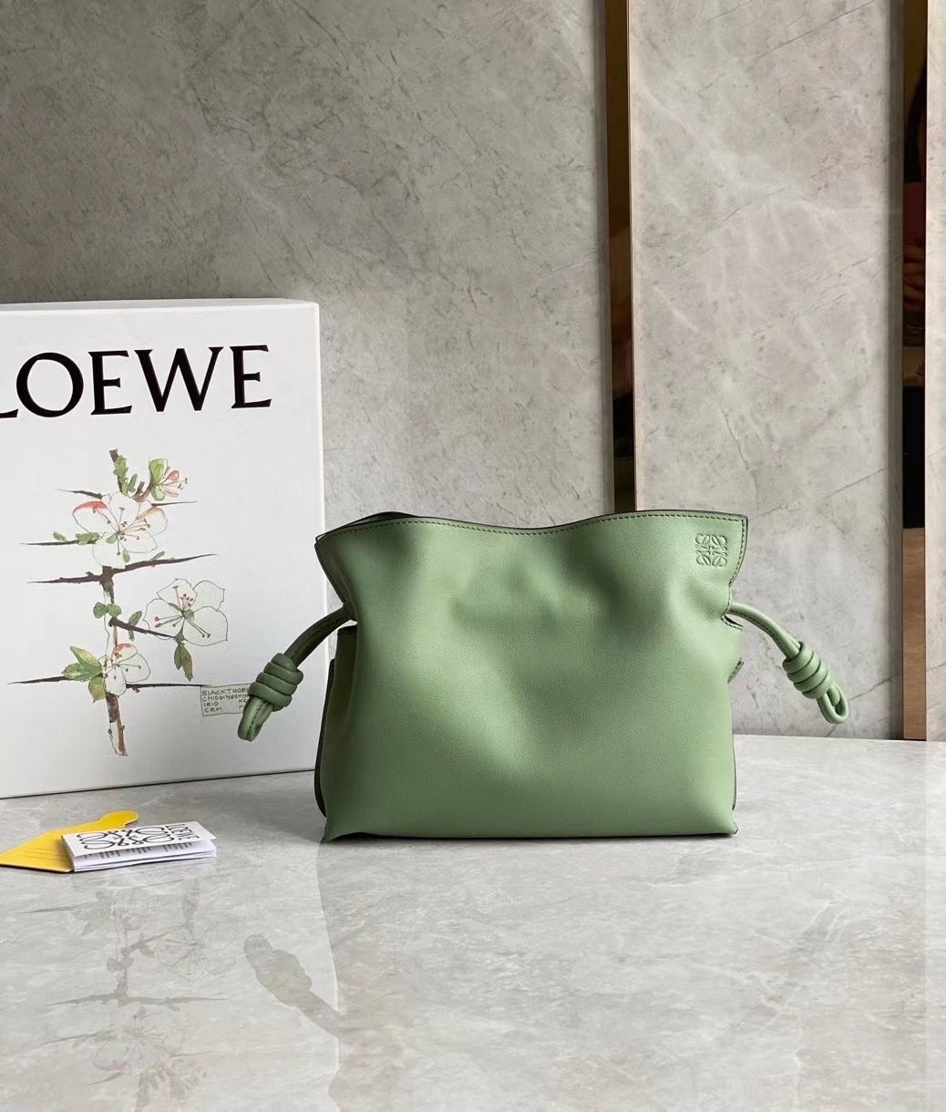 L0ew* flamenco mini clutch in rosemary nappa leather