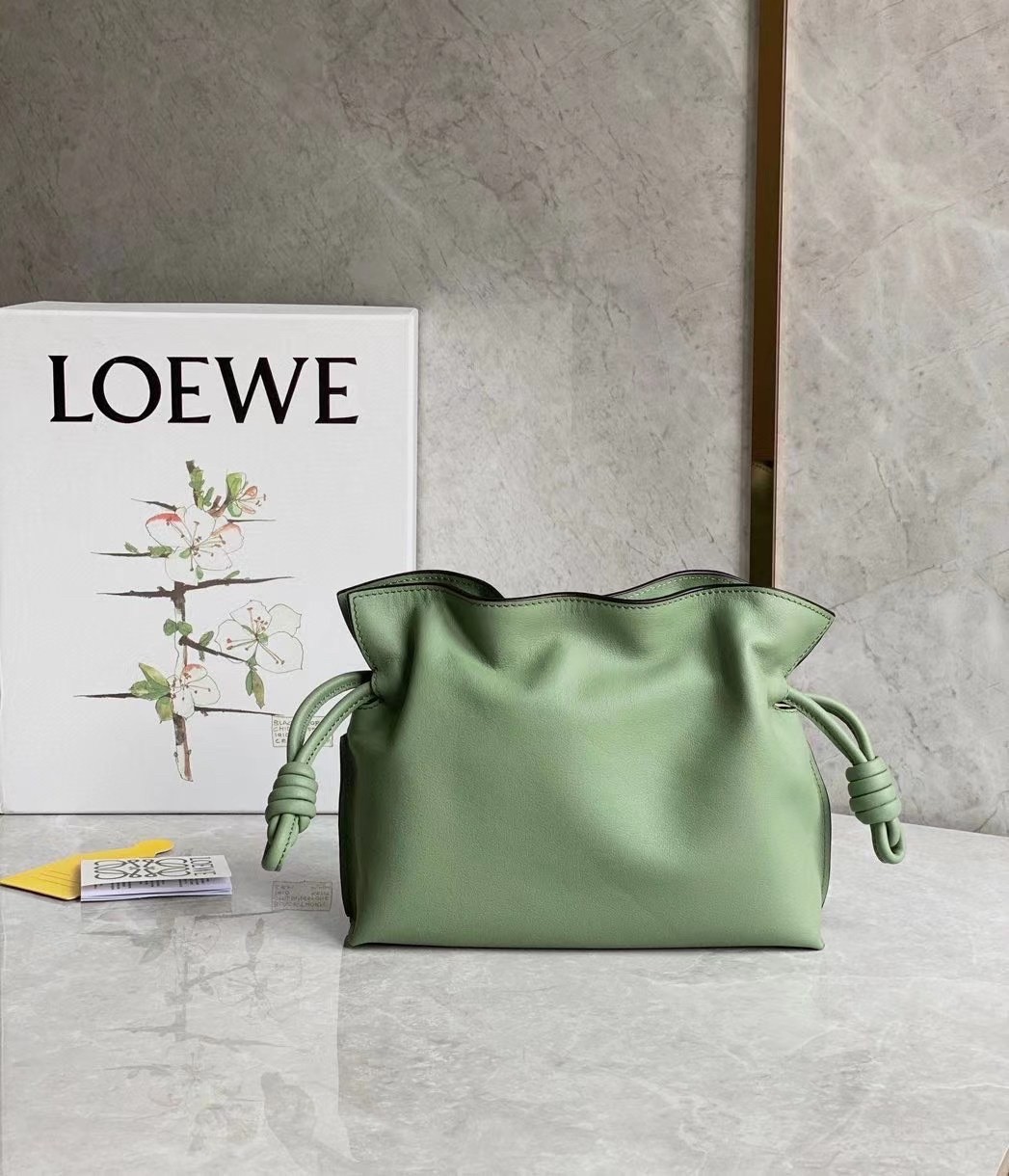 L0ew* flamenco mini clutch in rosemary nappa leather