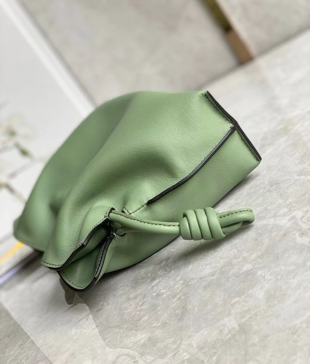 L0ew* flamenco mini clutch in rosemary nappa leather