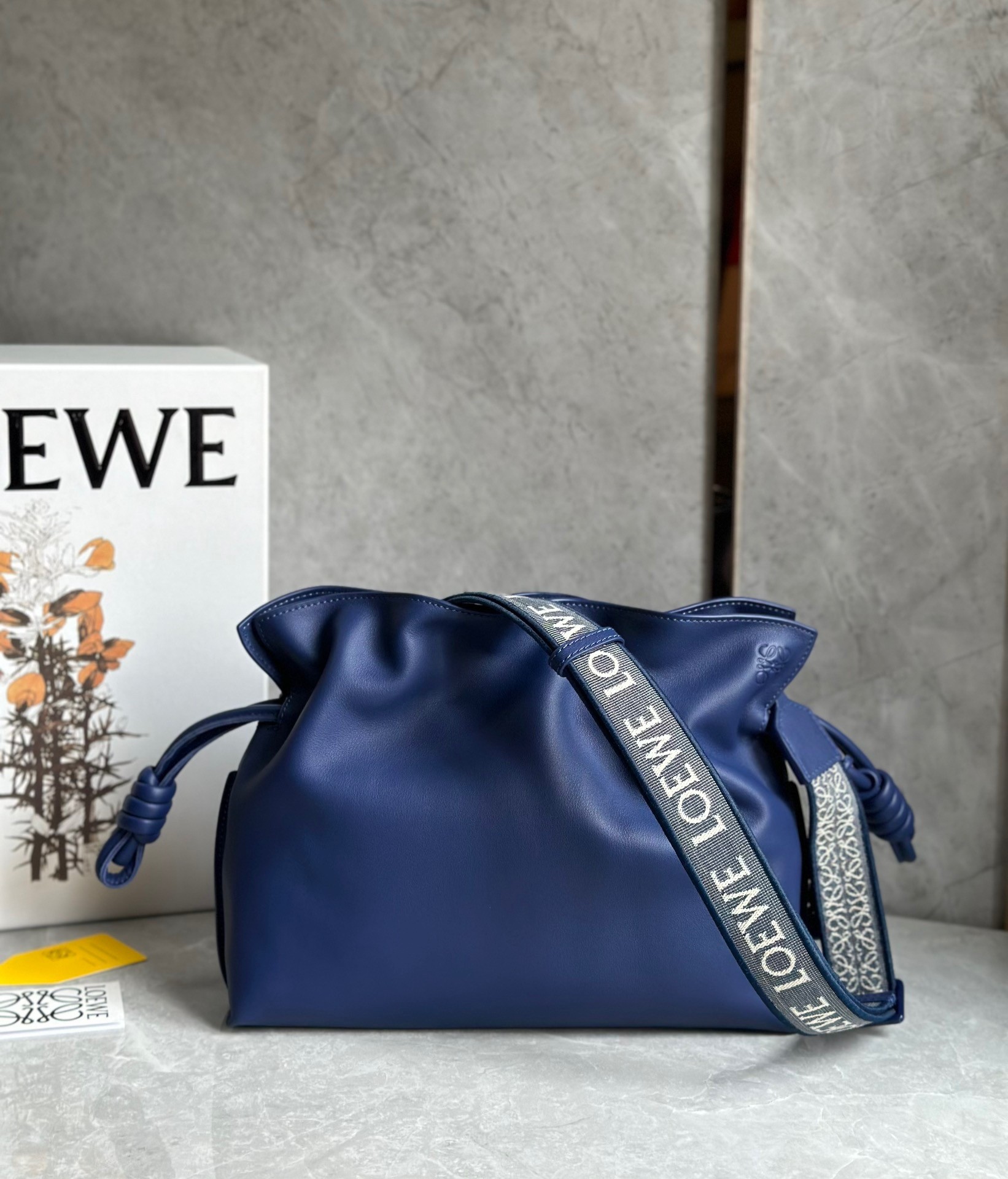 L0ew* flamenco clutch bag in dark purple leather