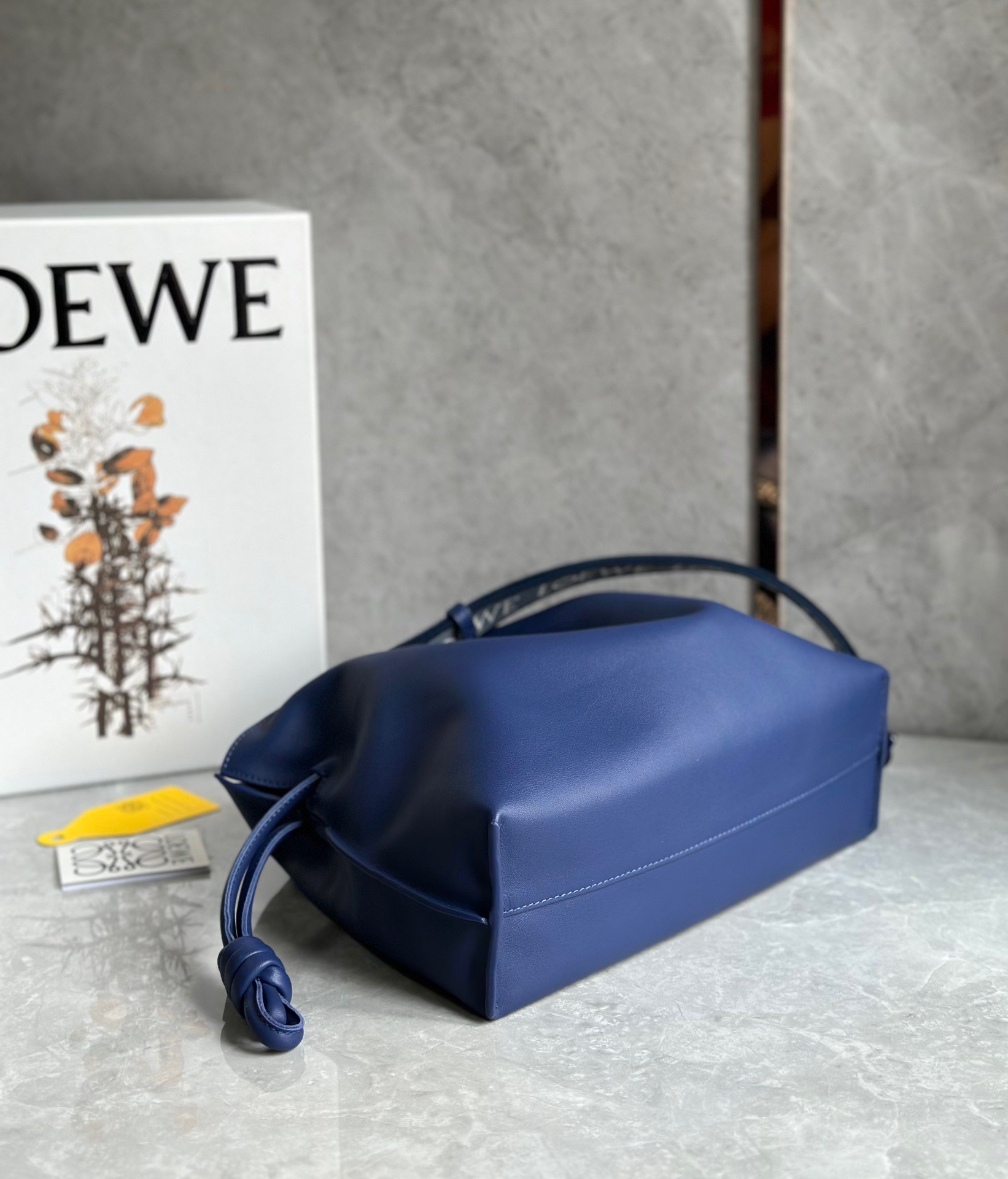 L0ew* flamenco clutch bag in dark purple leather