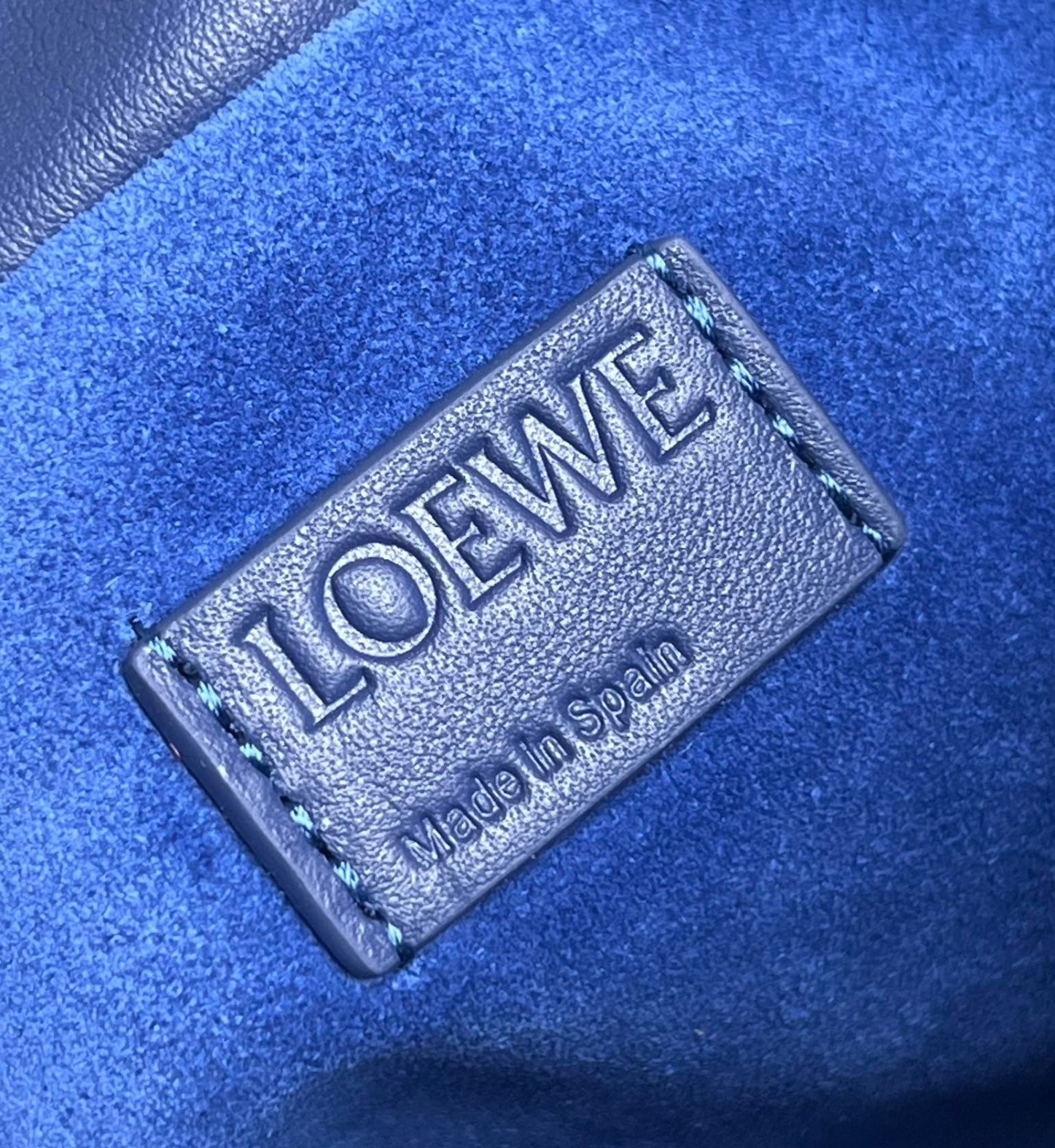 L0ew* flamenco clutch bag in dark purple leather