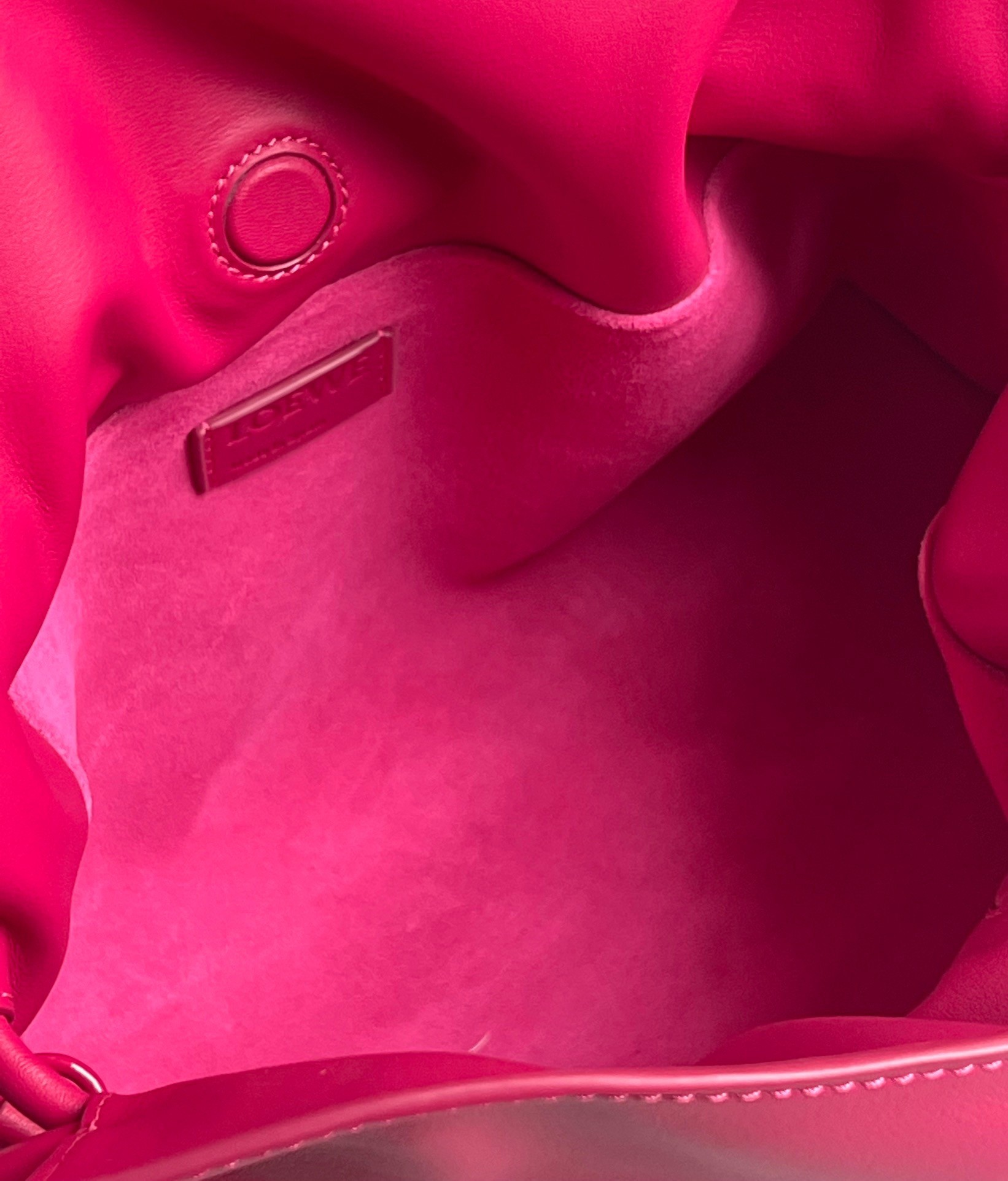 L0ew* flamenco clutch bag in ruby red leather