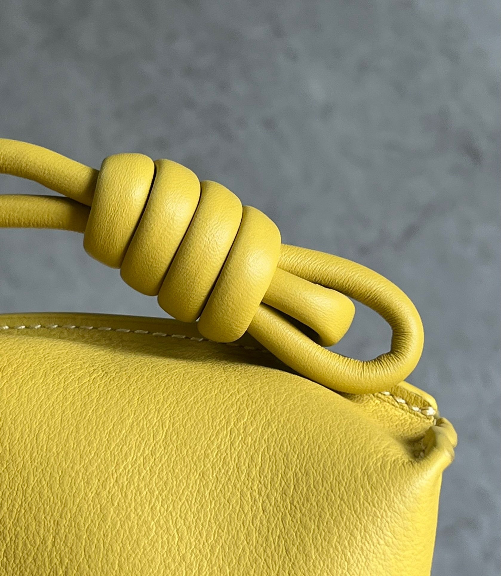 L0ew* flamenco clutch bag in pale yellow leather