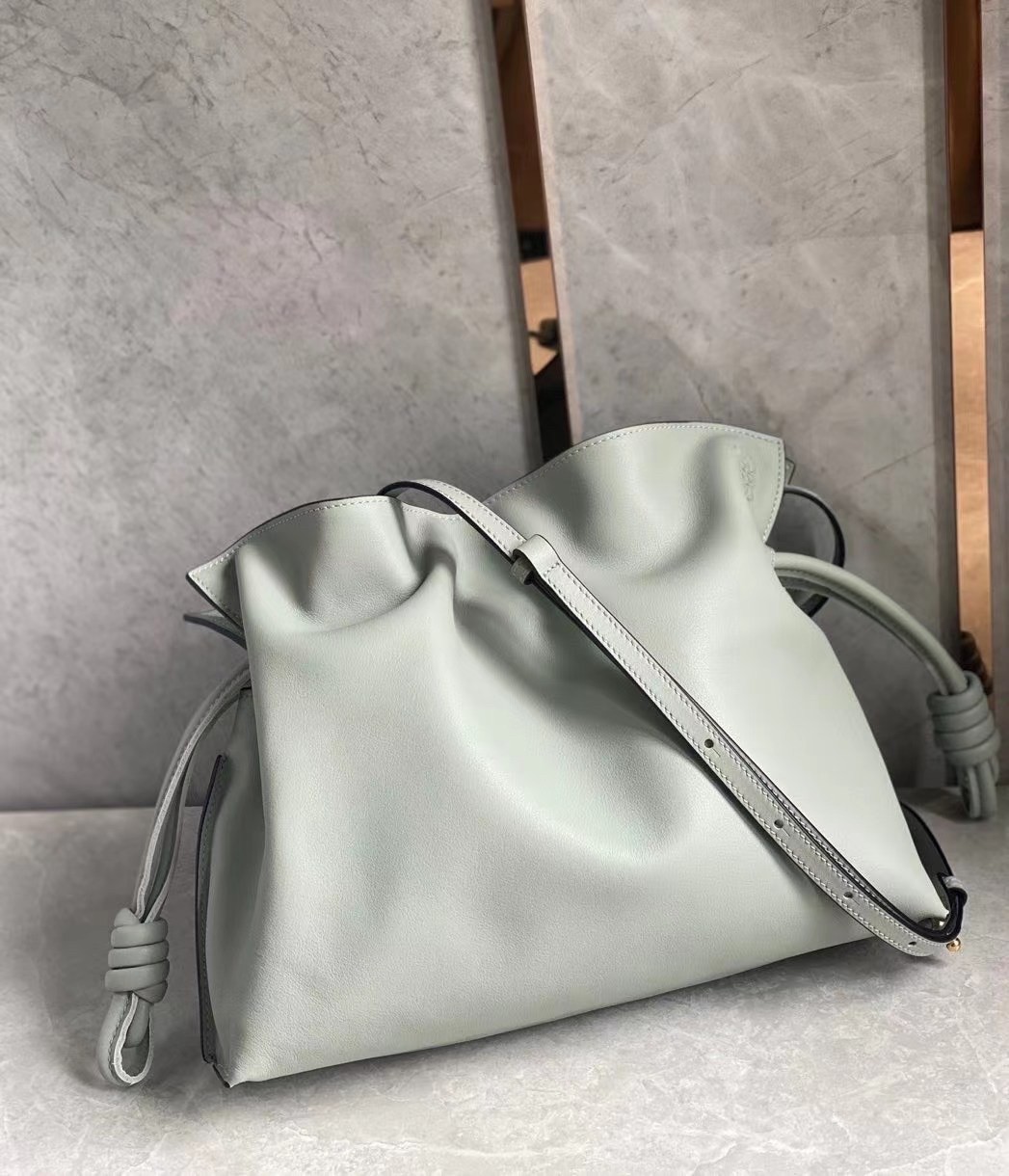 L0ew* flamenco clutch in ash grey nappa leather