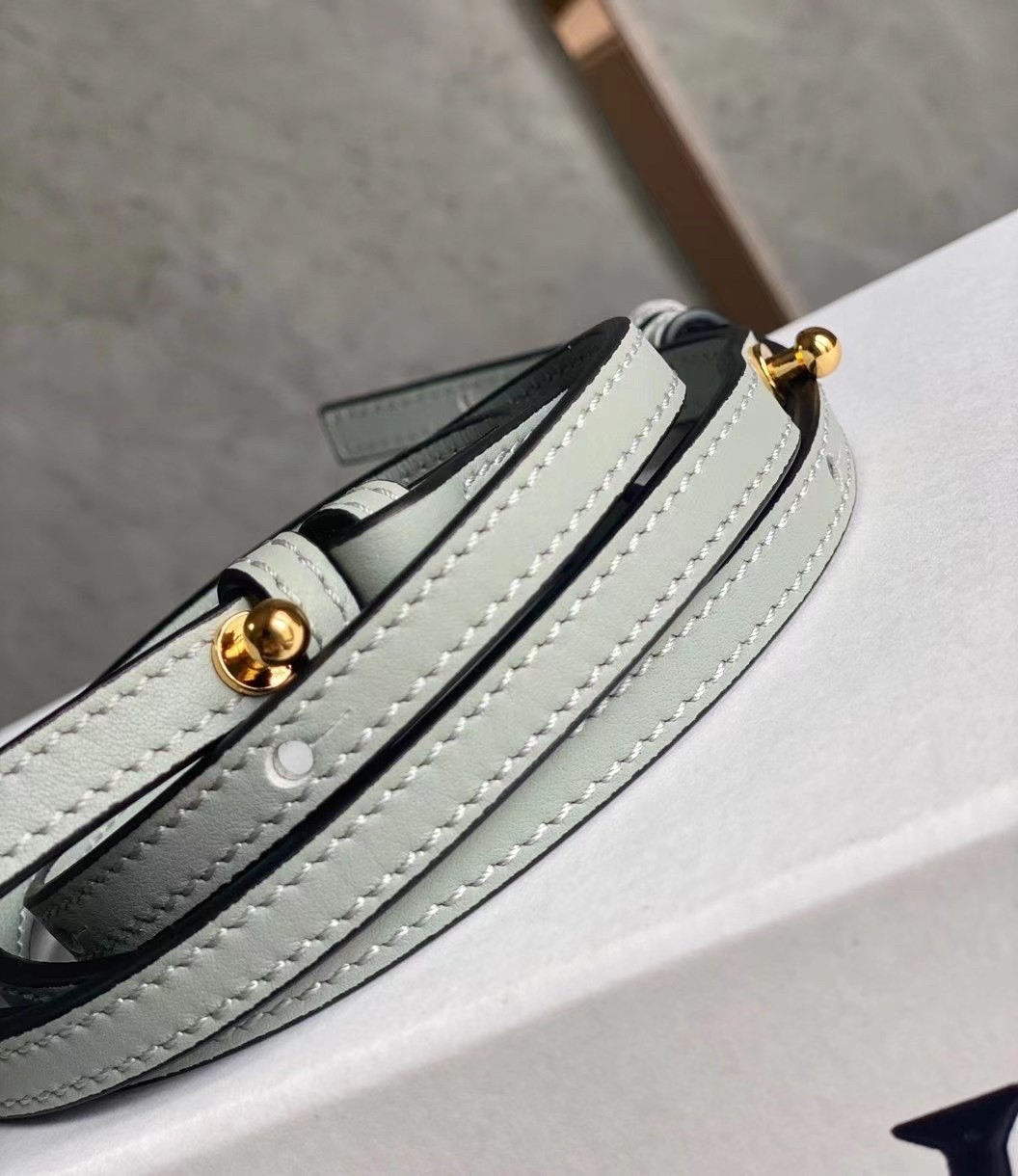 L0ew* flamenco clutch in ash grey nappa leather