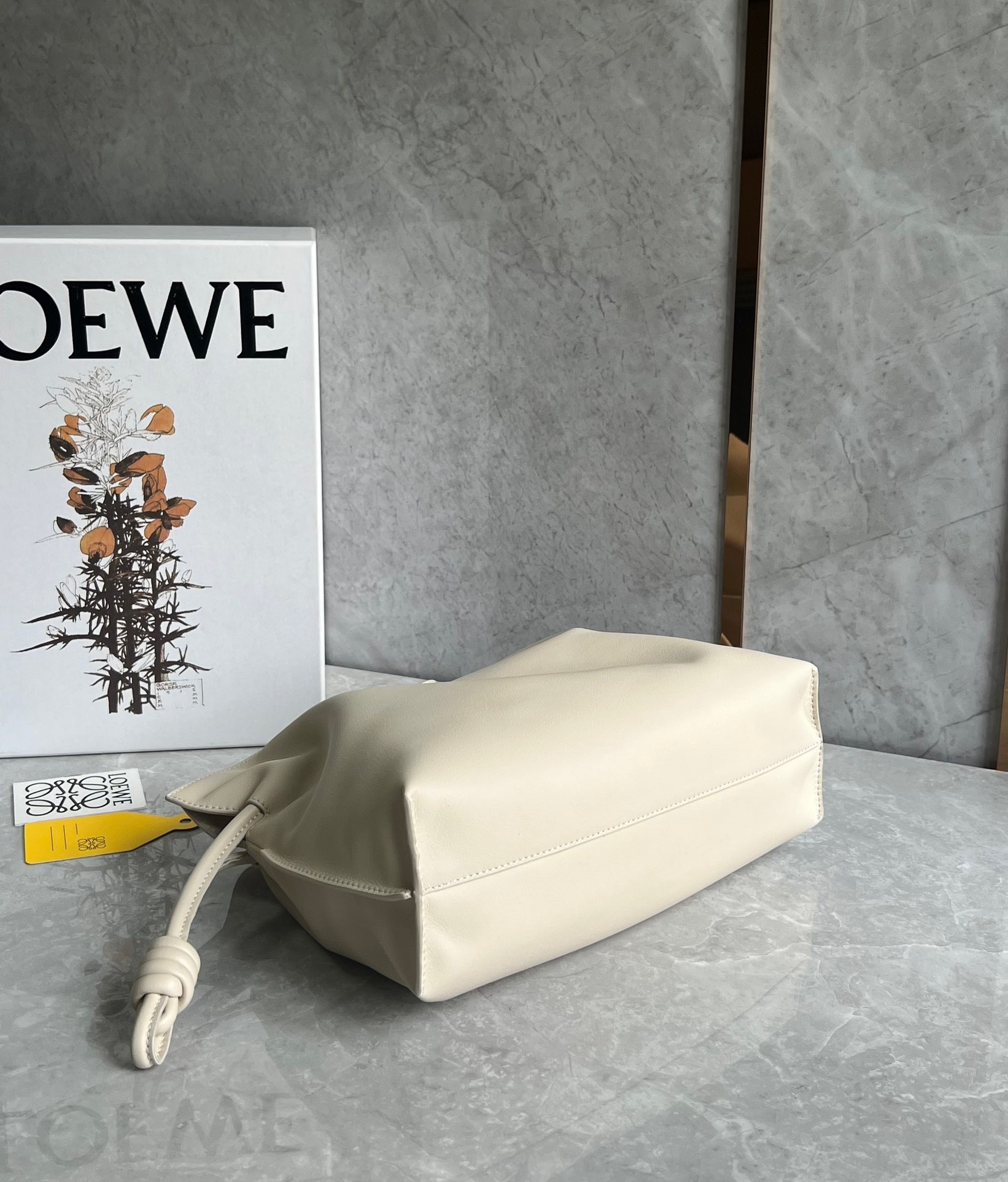 L0ew* flamenco clutch bag in angora calfskin