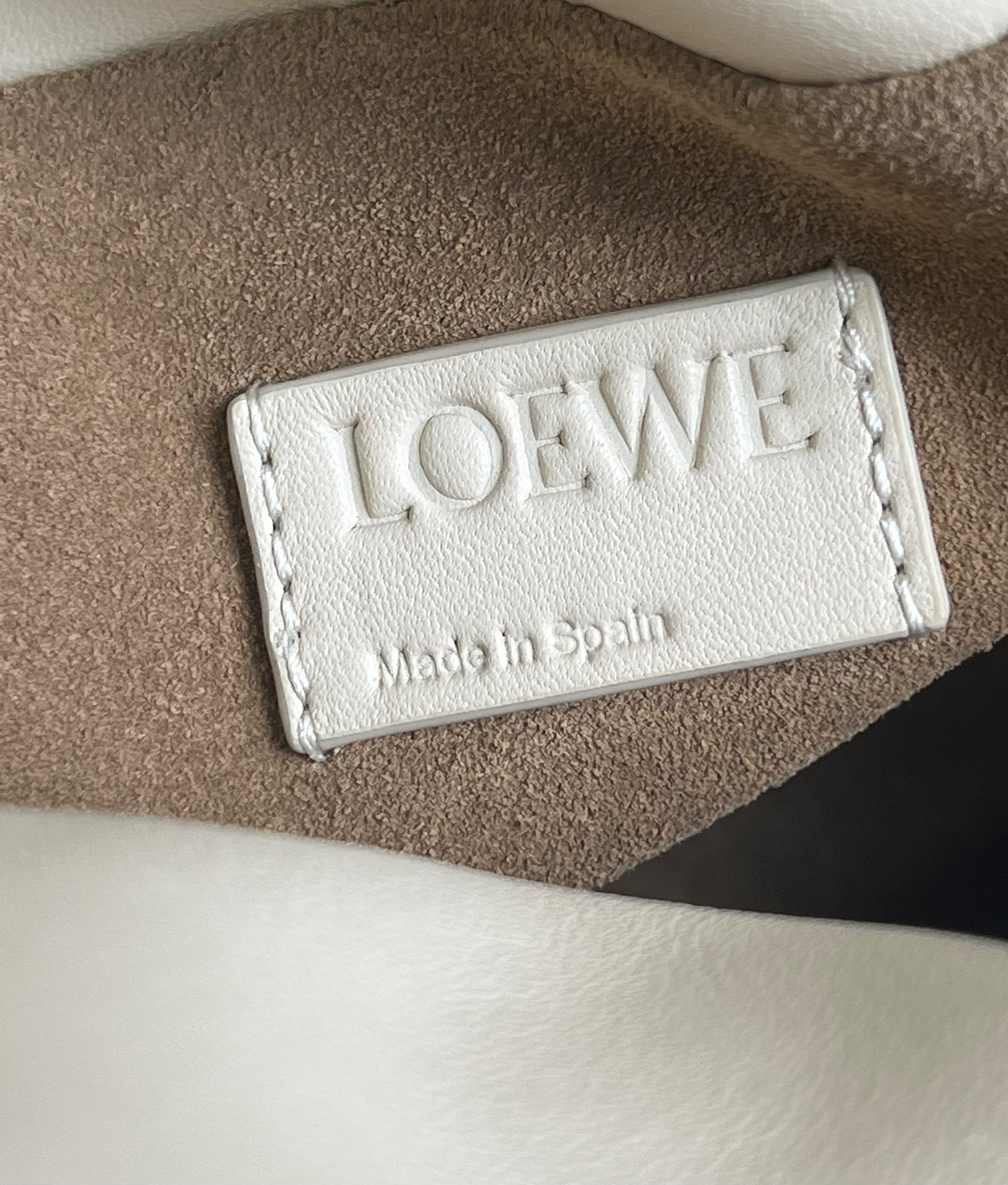 L0ew* flamenco clutch bag in angora calfskin