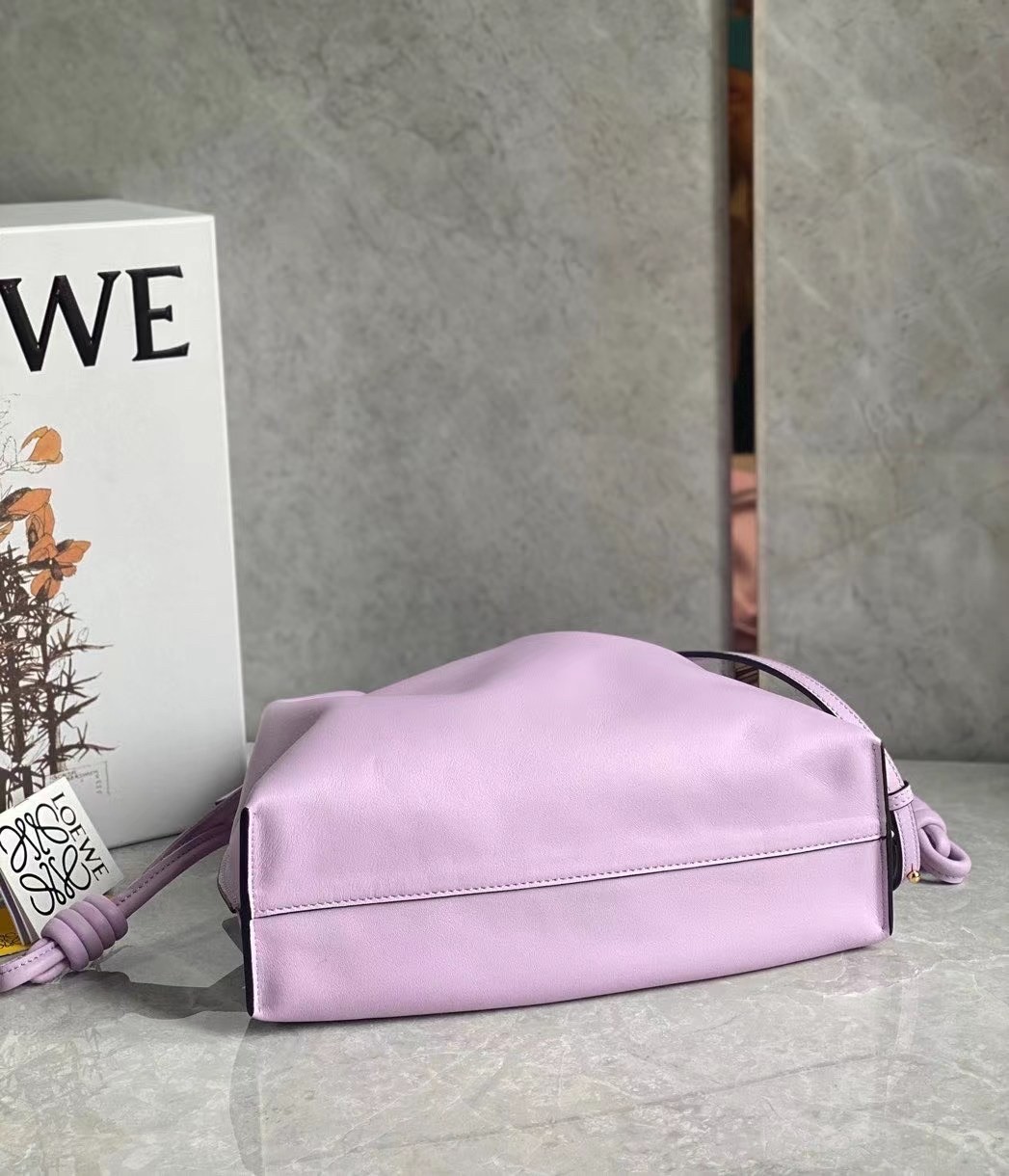 L0ew* flamenco clutch in bloom orchid nappa leather