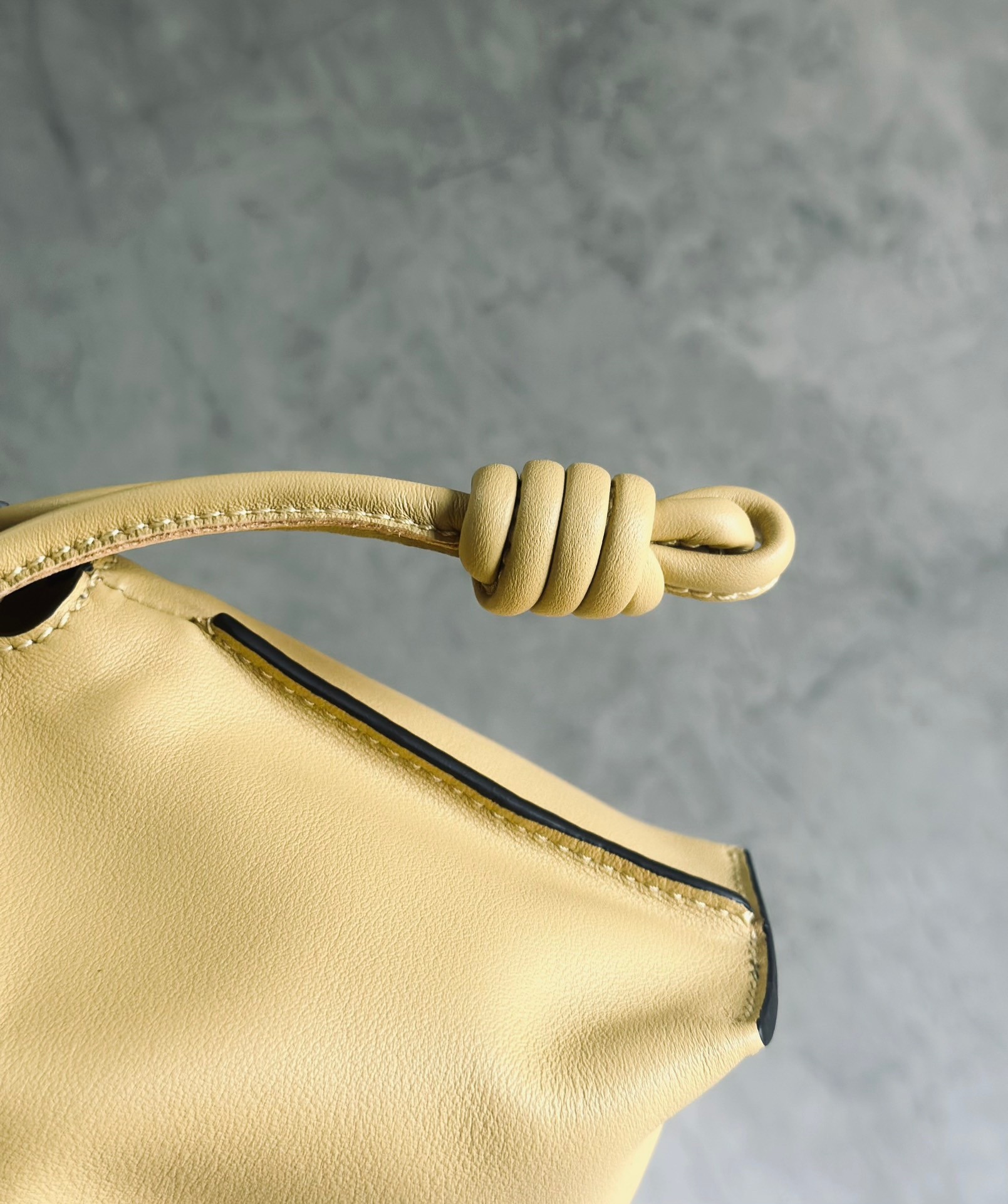 L0ew* flamenco clutch bag in dark butter calfskin
