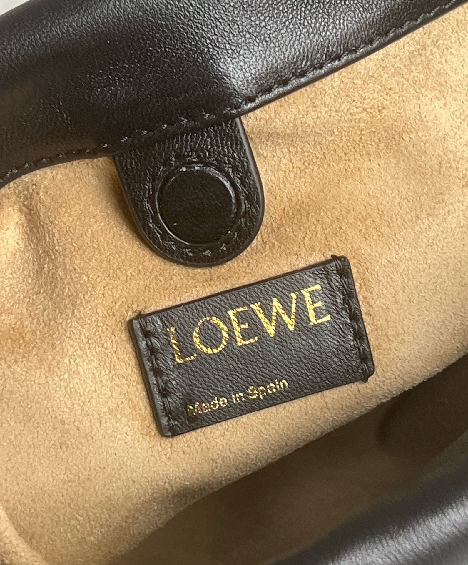 L0ew* mini flamenco purse bag in black nappa lambskin