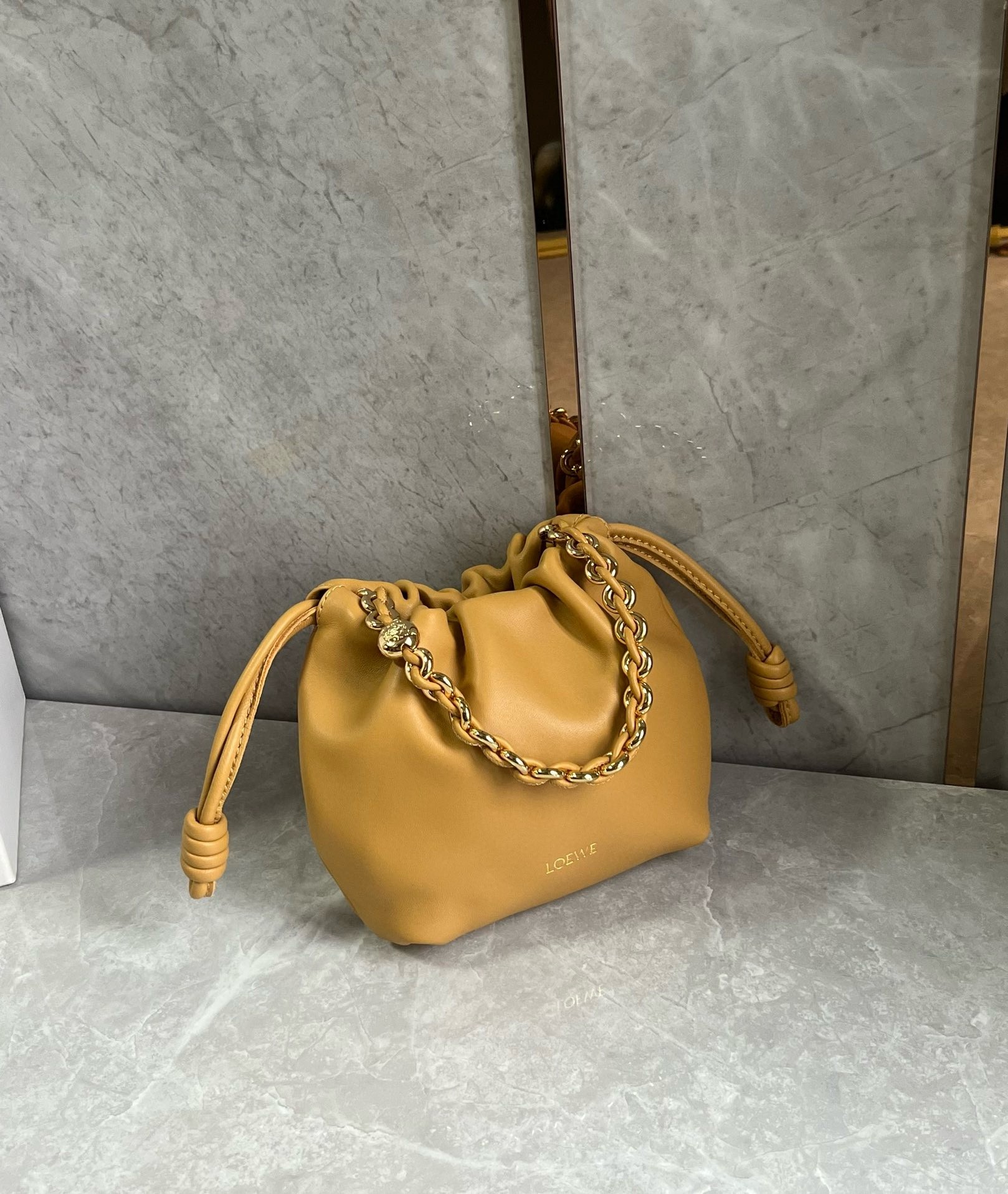 L0ew* mini flamenco purse bag in sahara nappa lambskin