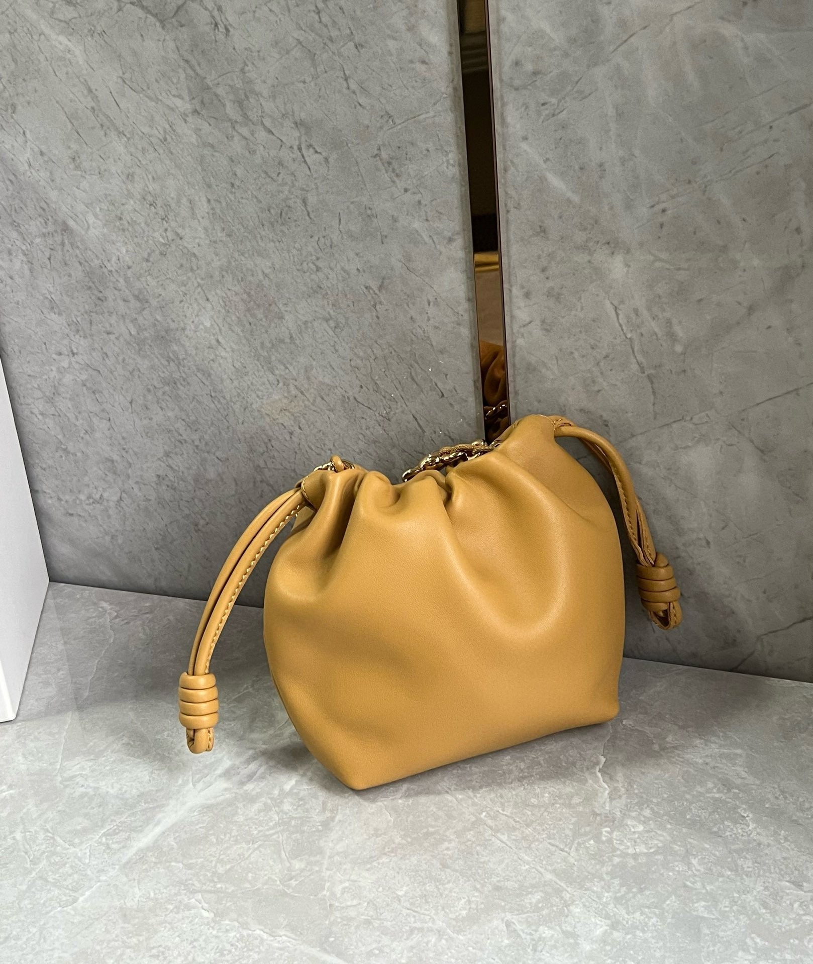 L0ew* mini flamenco purse bag in sahara nappa lambskin