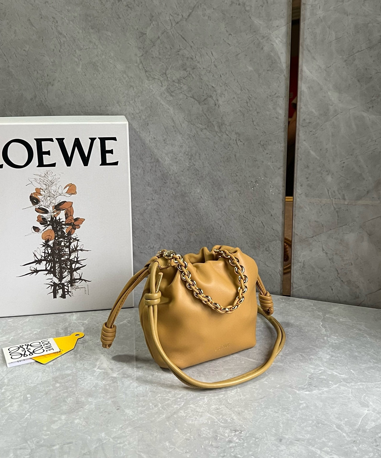 L0ew* mini flamenco purse bag in sahara nappa lambskin