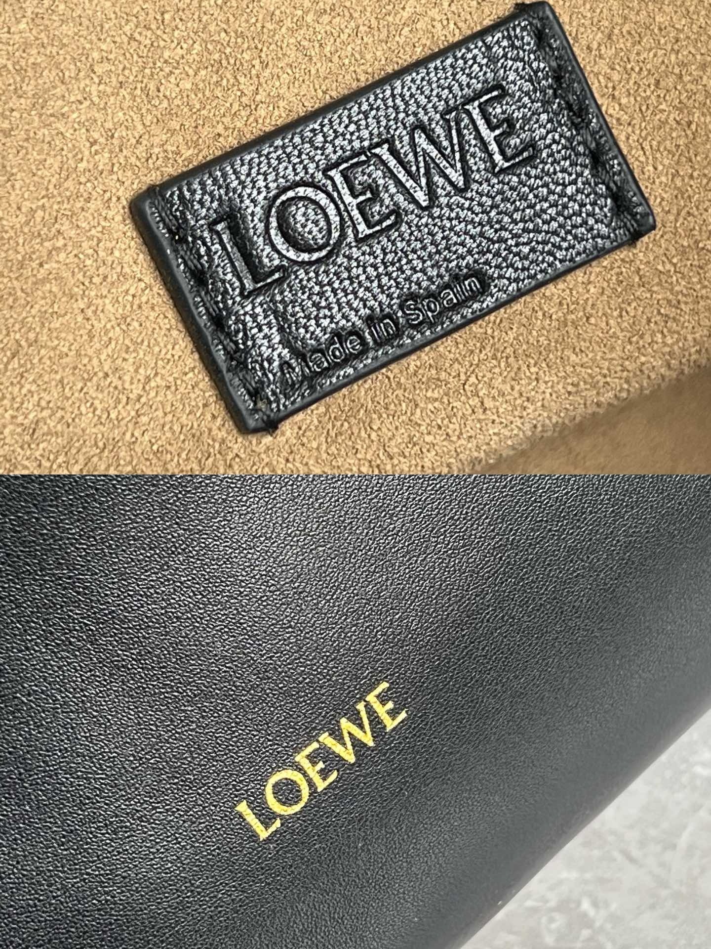 L0ew* flamenco purse in black nappa lambskin