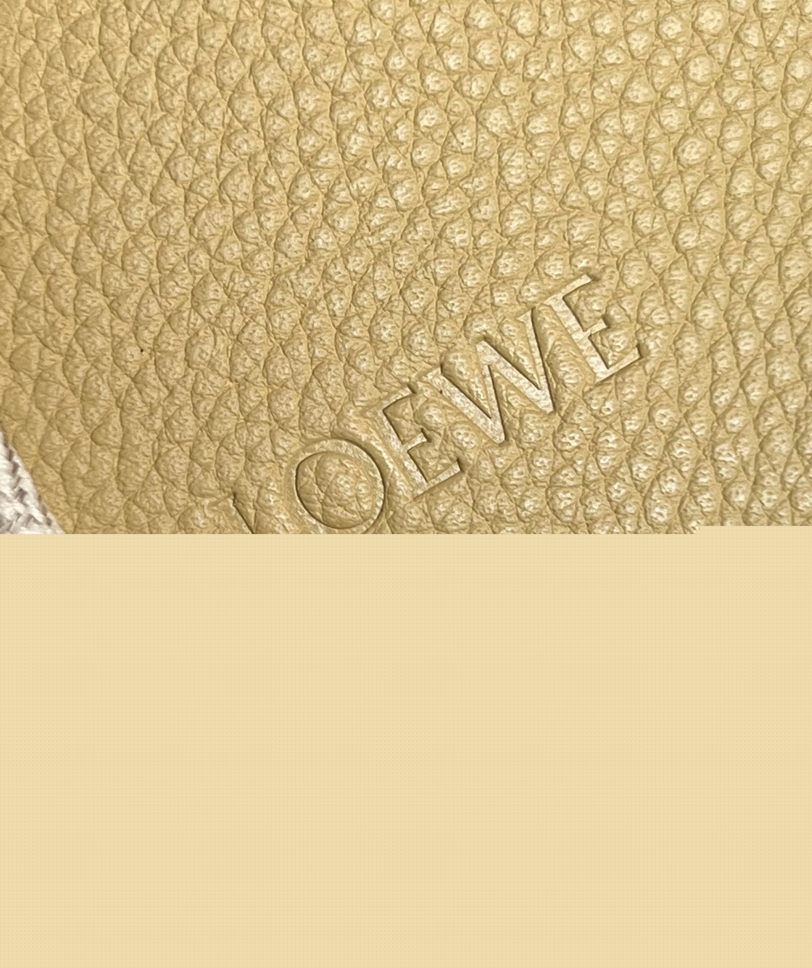 L0ew* compact hammock bag in dark butter grained calfskin
