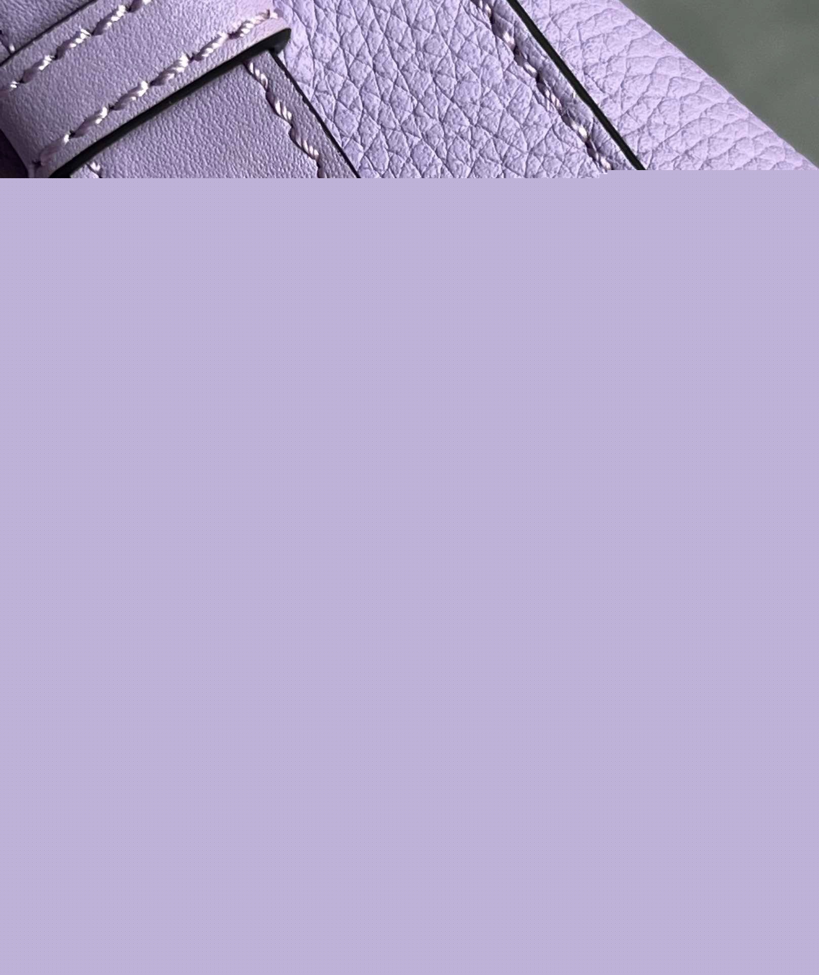 L0ew* compact hammock bag in light mauve grained calfskin