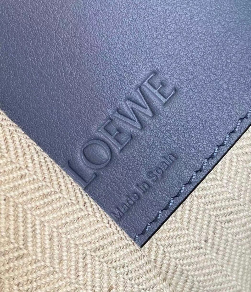 L0ew* hammock small bag in atlantic blue calfskin