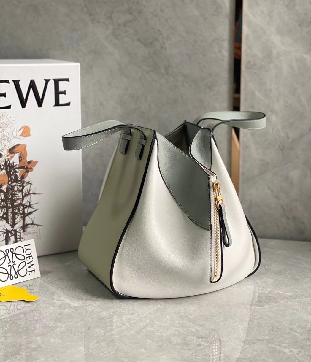 L0ew* small hammock multicolour bag in grey calfskin