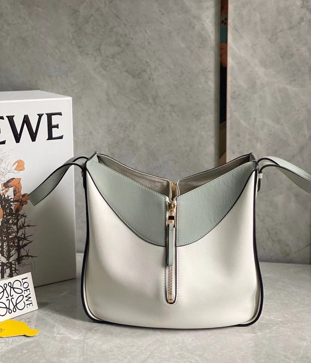 L0ew* small hammock multicolour bag in grey calfskin