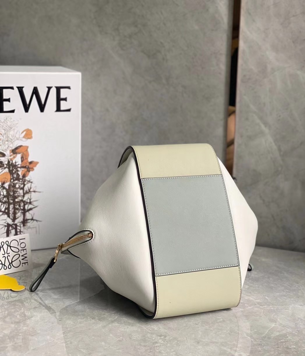 L0ew* small hammock multicolour bag in grey calfskin