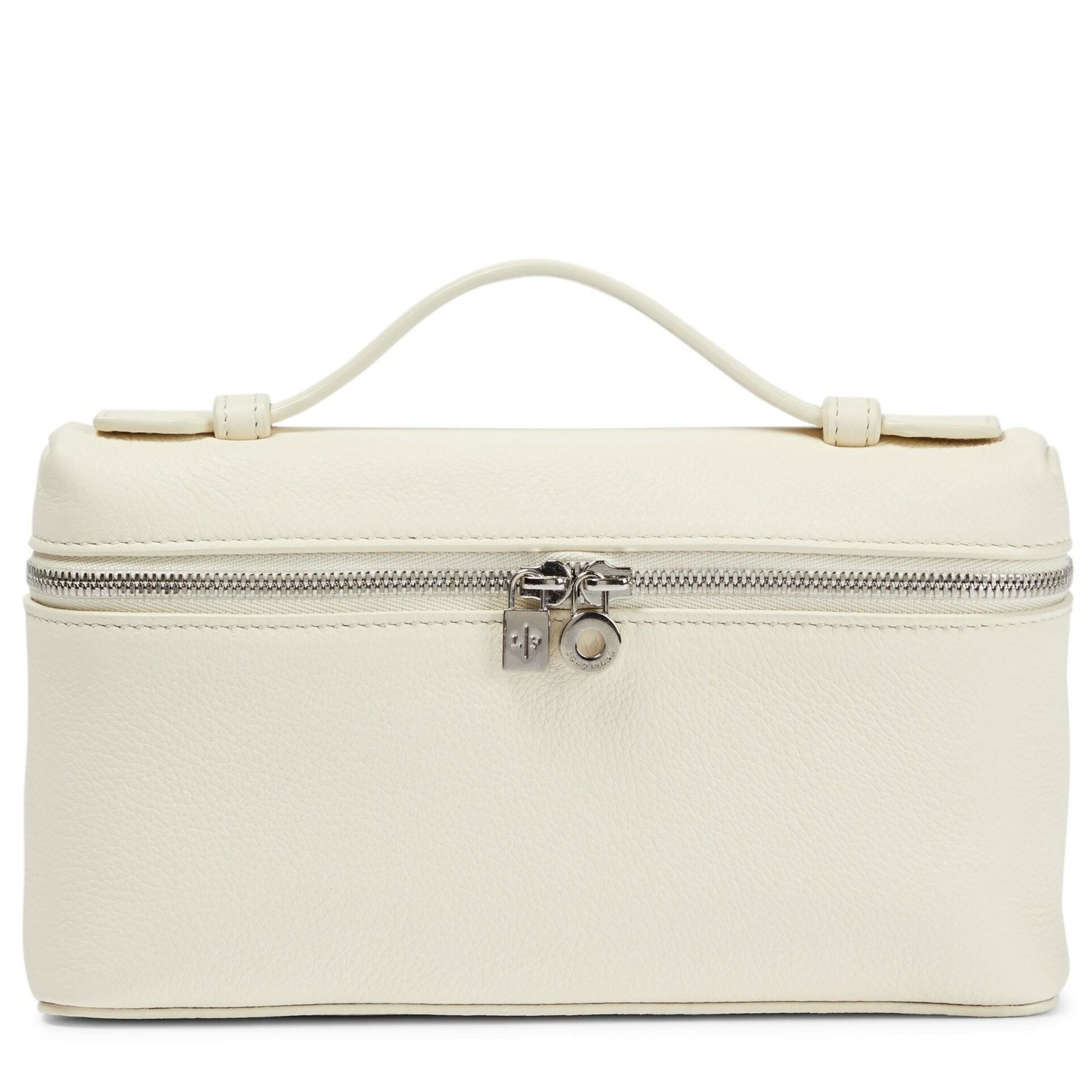 L**o p*ana extra pocket pouch l27 in white grained leather