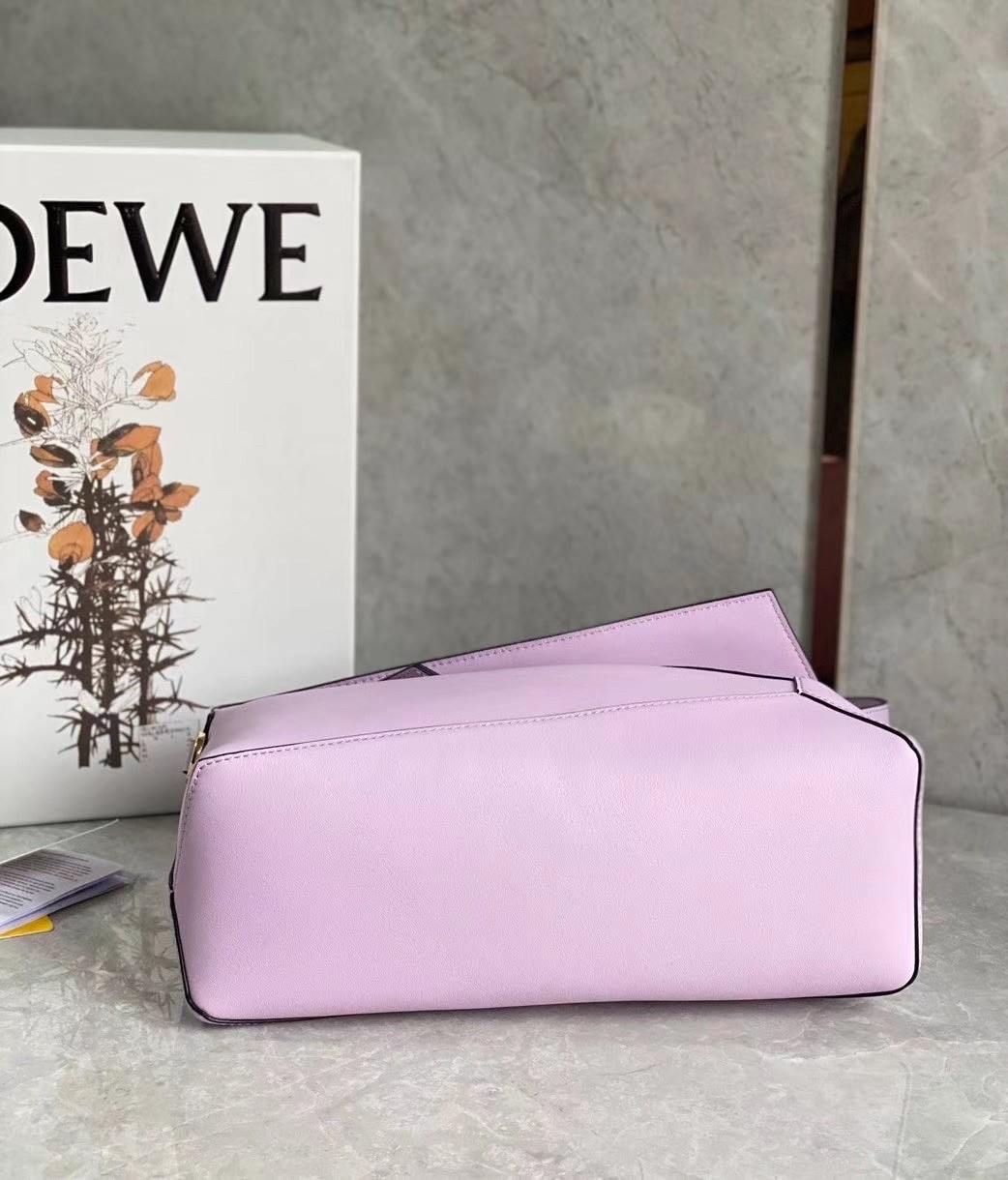 L0ew* puzzle hobo bag in pink nappa calfskin