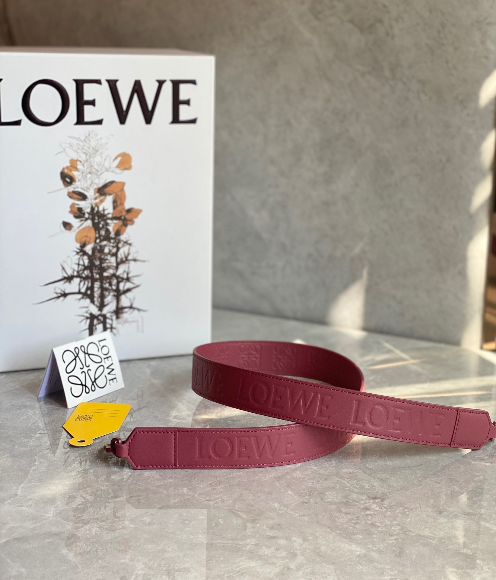 L0ew* puzzle small bag in plumrose satin calfskin