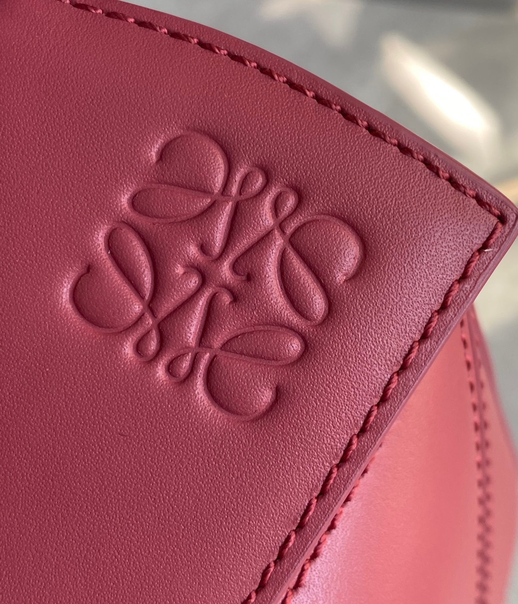 L0ew* puzzle small bag in plumrose satin calfskin