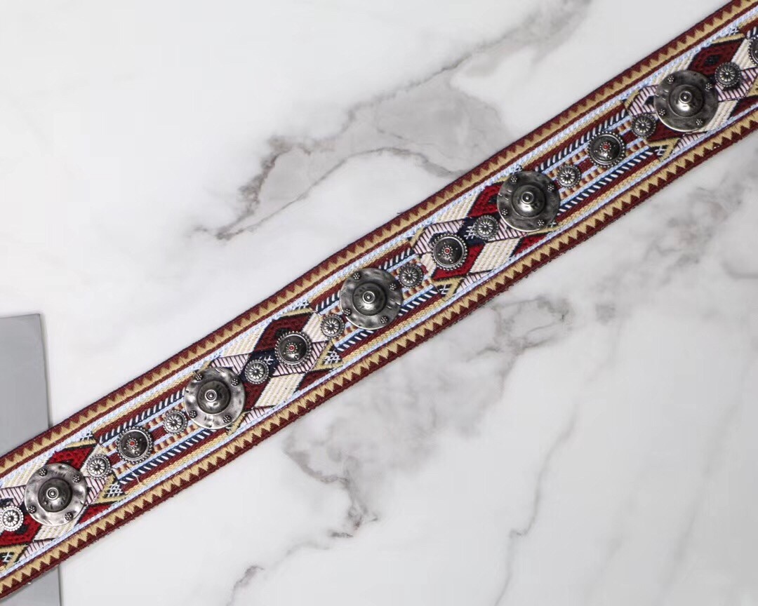 D*or embroidered canvas shoulder strap
