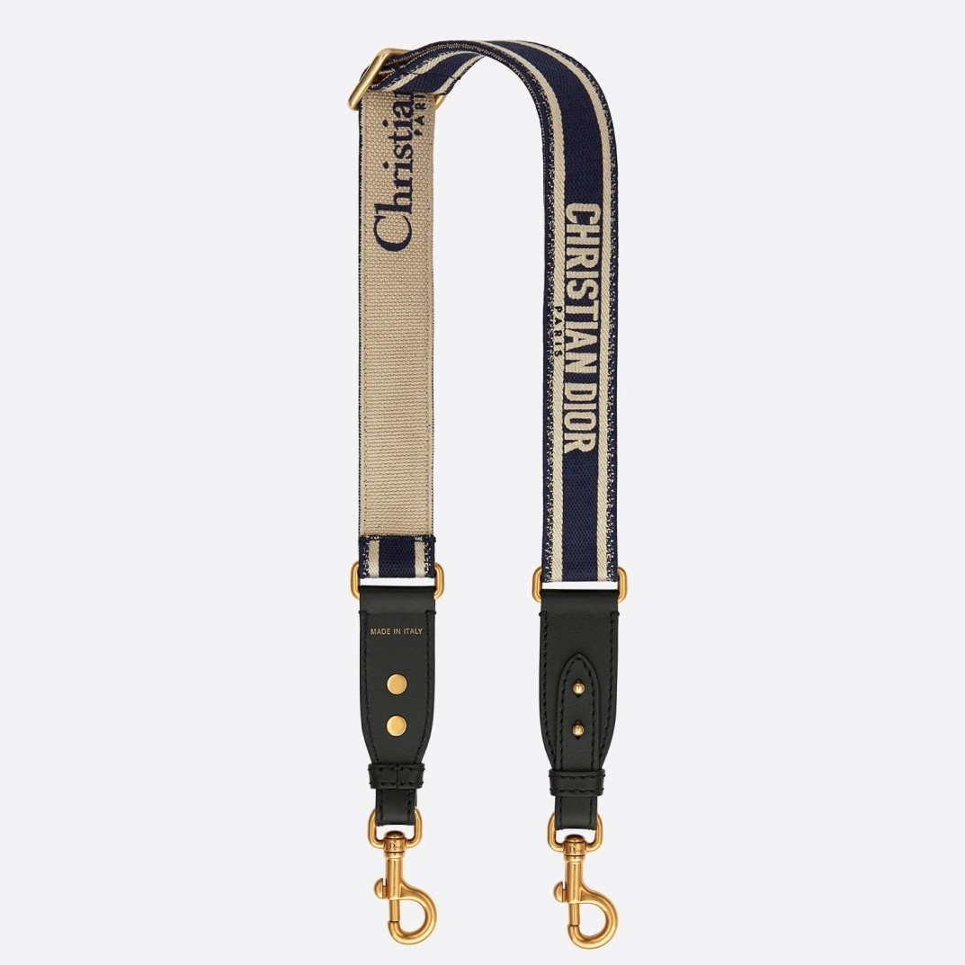 D*or blue embroidery adjustable shoulder strap