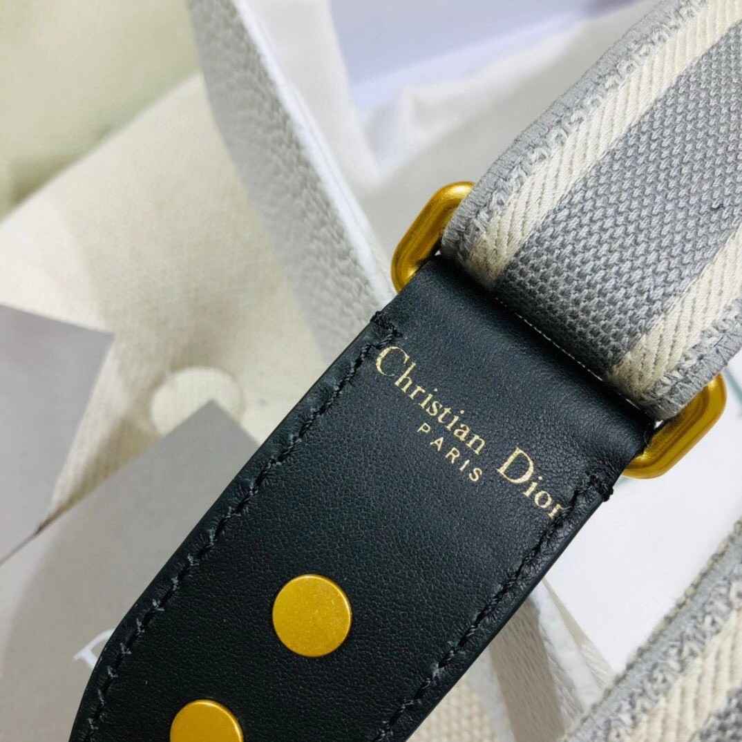 D*or grey embroidery adjustable shoulder strap