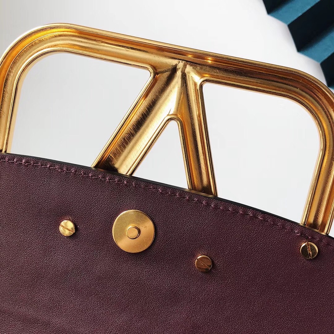 valentino S*pervee crossbody bag in burgundy leather