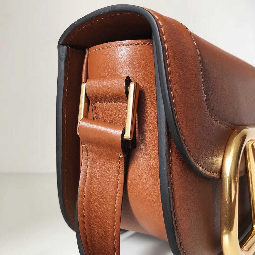 valentino S*pervee crossbody bag in brown leather