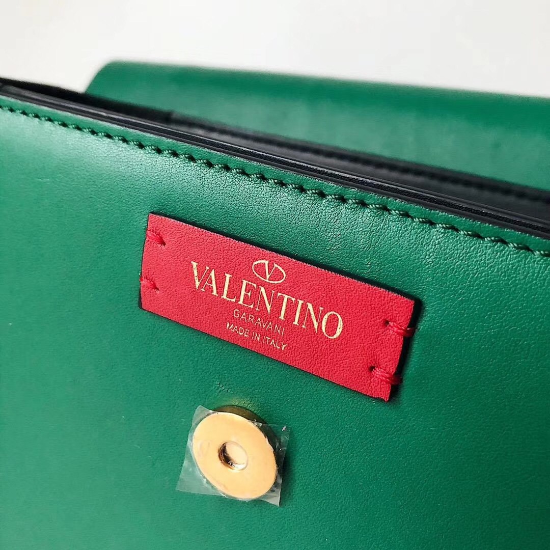 valentino S*pervee crossbody bag in green leather