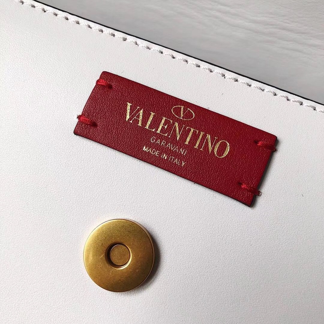 valentino S*pervee crossbody bag in white leather