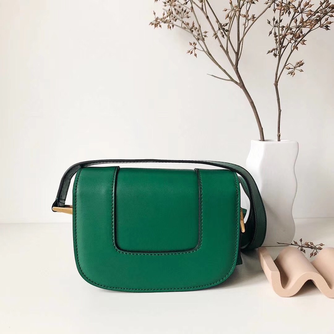 valentino small S*pervee crossbody bag in green leather
