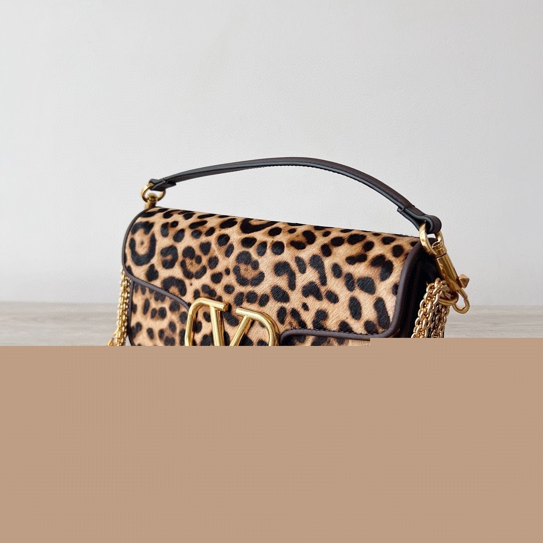Valentino Large Loco Shoulder Bag in Pony-effect Calfskin