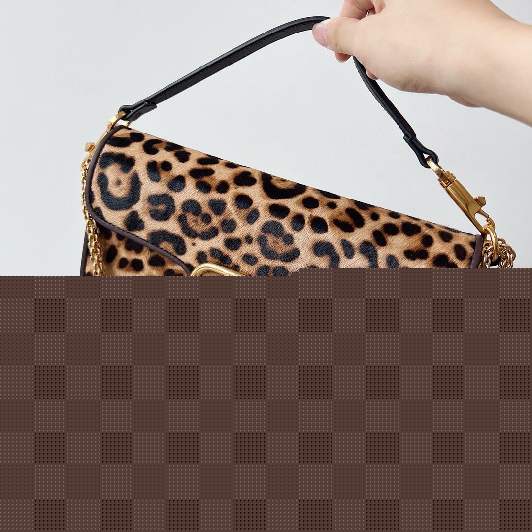 Valentino Large Loco Shoulder Bag in Pony-effect Calfskin